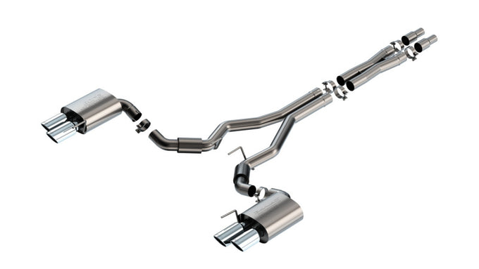 S-Type Cat-Back Exhaust System <br> 2024 Ford Mustang GT Coupe Without Active Exhaust