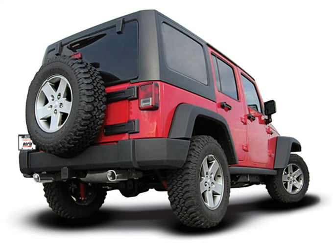 Touring Cat-Back Exhaust System <br> 12-17 Jeep Wrangler 3.6L V6 4-Door