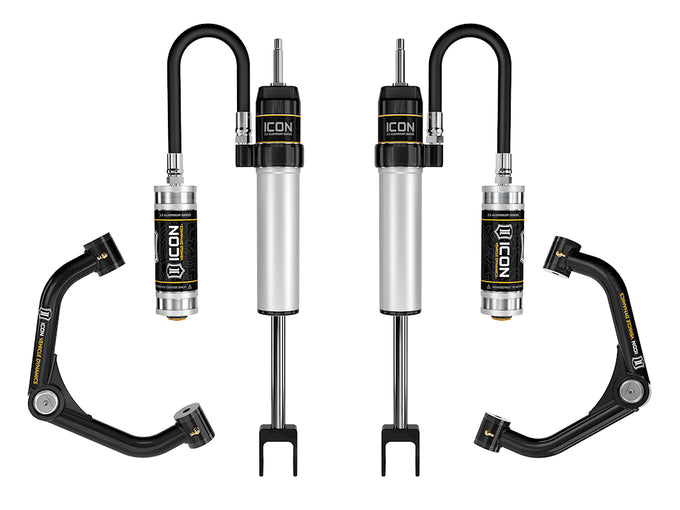 0-2in 2.5 Series RR Shock System w/Tube UCA <br> 2020-2022 Chevy Silverado GMC Sierra 2500 3500 HD
