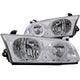 Chrome LED Halo Crystal Headlights <br> 00-01 Toyota Camry