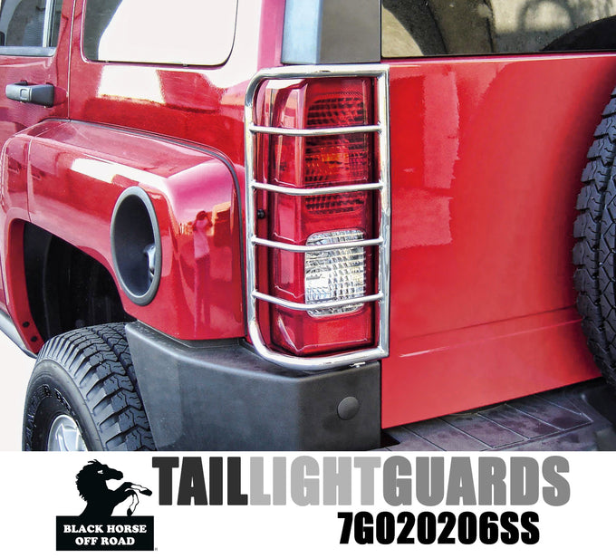 Tail Light Guards <br>06-10 Hummer H3