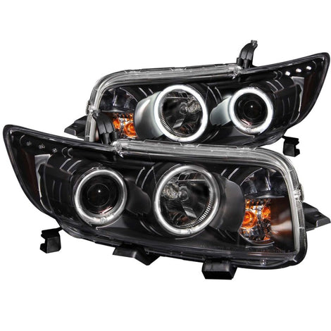 Black LED Halo Projector Headlights <br> 08-10 Scion Xb