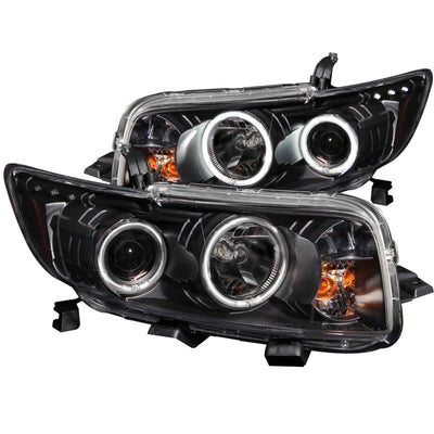 Black LED Halo Projector Headlights <br> 08-10 Scion Xb