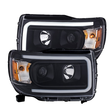 Black Projector Headlights w/Amber Corner<br> 2015 GMC Canyon