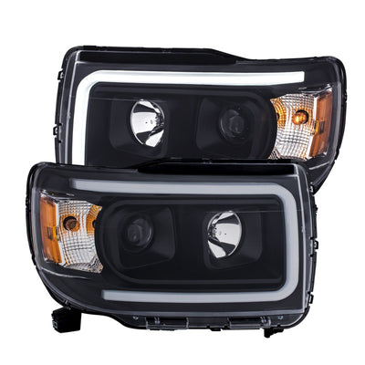 Black Projector Headlights w/Amber Corner<br> 2015 GMC Canyon