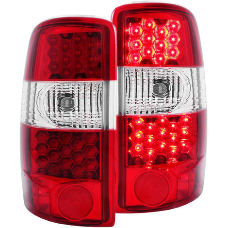 Red/Clear LED Taillights <br> 00-06 Chevy Suburban, GMC Yukon