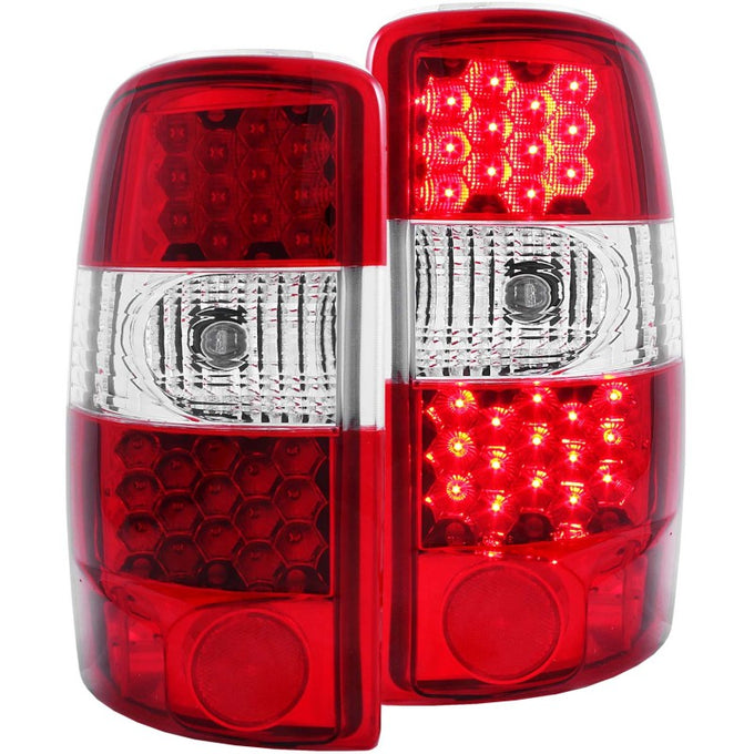Red/Clear LED Taillights <br> 00-06 Chevy Suburban, GMC Yukon