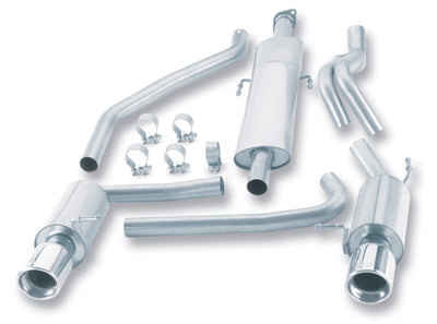 S-Type Cat-Back Exhaust System <br> 03-06 Hyundai Tiburon GT 2.7L V6