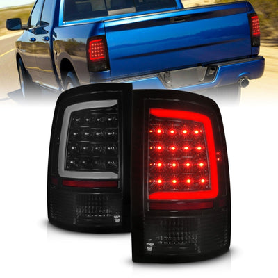 Black Housing Full LED Sequential Taillights <br> 09-18 Dodge Ram 1500 2500 3500