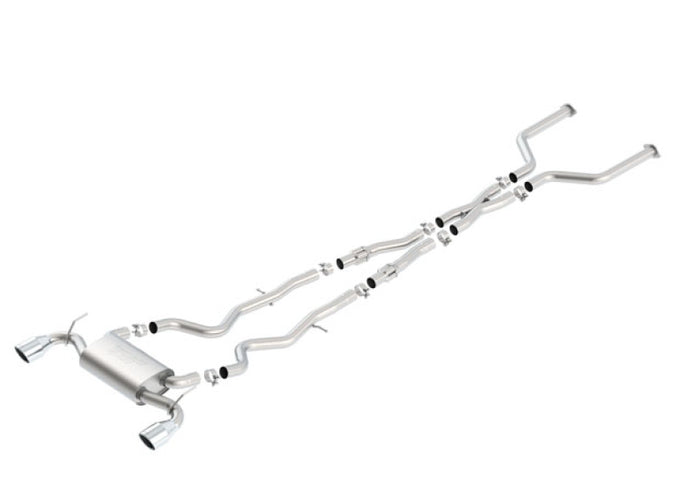 S-Type Cat-Back Exhaust System <br> 17-22 INFINITI Q60 3L V6