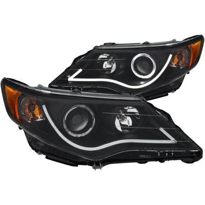 Black LED Halo Projector Headlights <br> 12-13 Toyota Camry