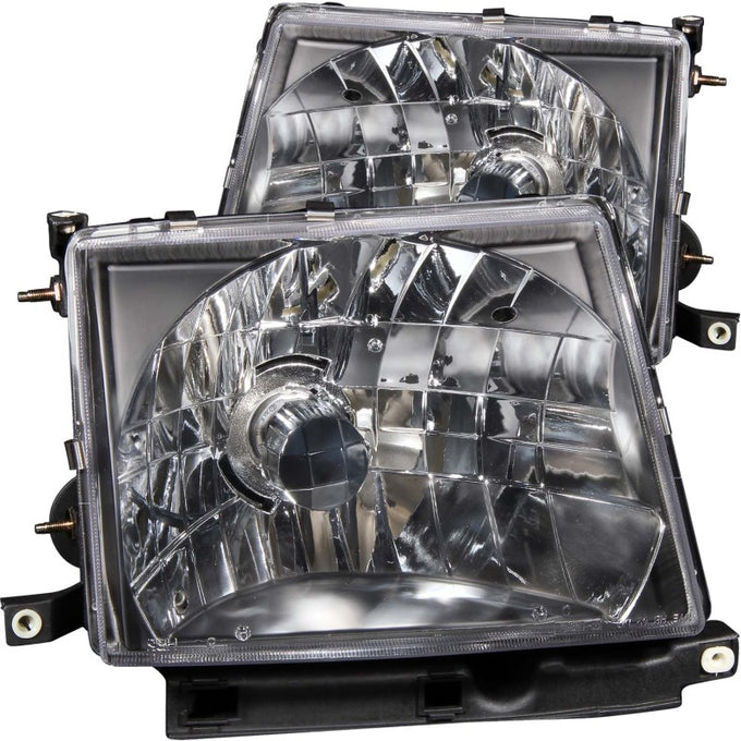 Black Crystal Headlights <br> 97-00 Toyota Tacoma