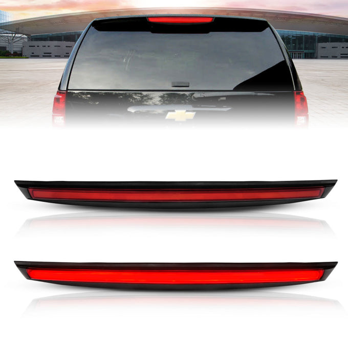 Red LED 3rd Brake Light w/Spoiler <br>07-14 Chevy Suburban 1500, Tahoe, GMC Yukon