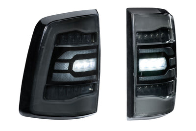 Carbide LED Tail Lights <br> 09-18 Dodge Ram, Smoked