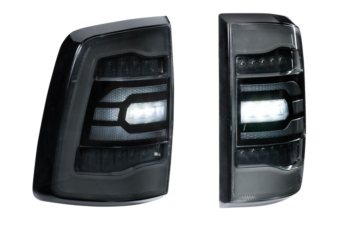 Carbide LED Tail Lights <br> 09-18 Dodge Ram, Smoked