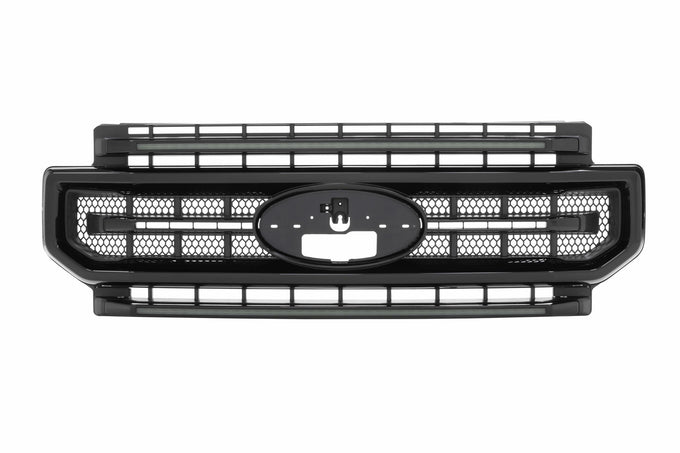 XBG LED Grille (Gloss Black / White DRL) <br> 20-22 Ford Super Duty