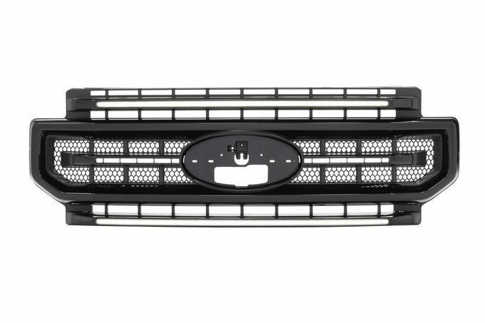 XBG LED Grille (Gloss Black / White DRL) <br> 20-22 Ford Super Duty