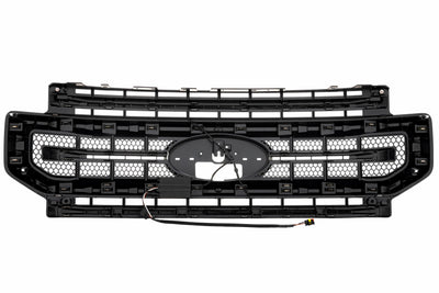 XBG LED Grille (Gloss Black / White DRL) <br> 20-22 Ford Super Duty