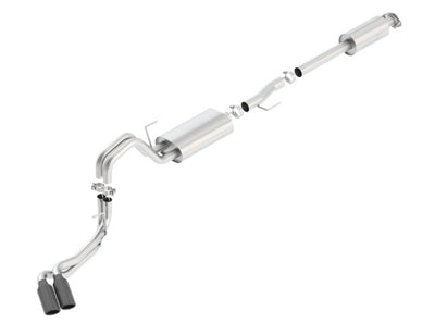 Touring Cat-Back Exhaust System <br> 15-20 Ford F-150 EXCEPT Raptor models