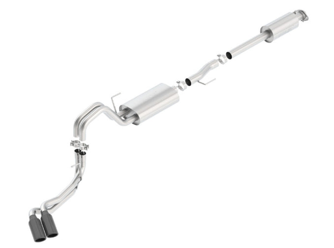 Touring Cat-Back Exhaust System <br> 15-20 Ford F-150 EXCEPT Raptor models