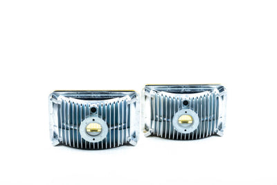 Pair of LED Headlights <br> 4 in. x 6 in. Rectangle (Yellow)