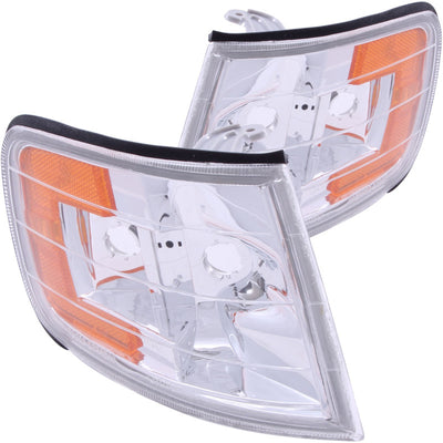 Chrome Corner Lights w/Amber Reflector<br> 94-97 Honda Accord