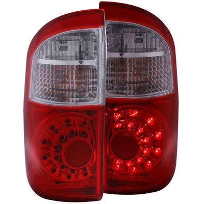 Red/Clear LED Taillights <br> 04-06 Toyota Tundra