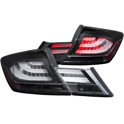 Black LED Taillights <br> 13-15 Honda Civic