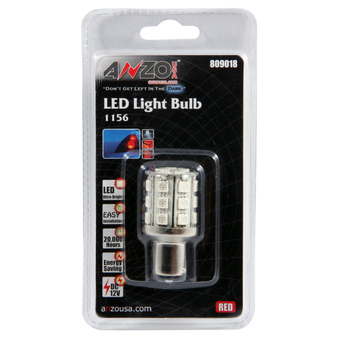 LED Bulbs 1156 Red-24 LEDs 2in Tall<br> Universal
