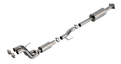 Mid-Pipes With S-Type Muffler Connection Pipes <br> 21-24 Ford F-150 Tremor/ Black Appearance