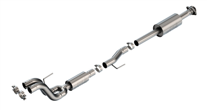 Mid-Pipes With S-Type Muffler Connection Pipes <br> 21-24 Ford F-150 Tremor/ Black Appearance