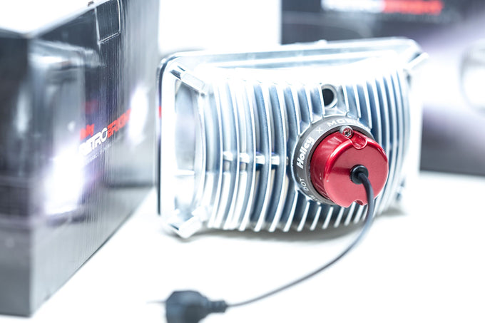 Pair of LED Headlights <br> 4 in. x 6 in. Rectangle (Modern White)