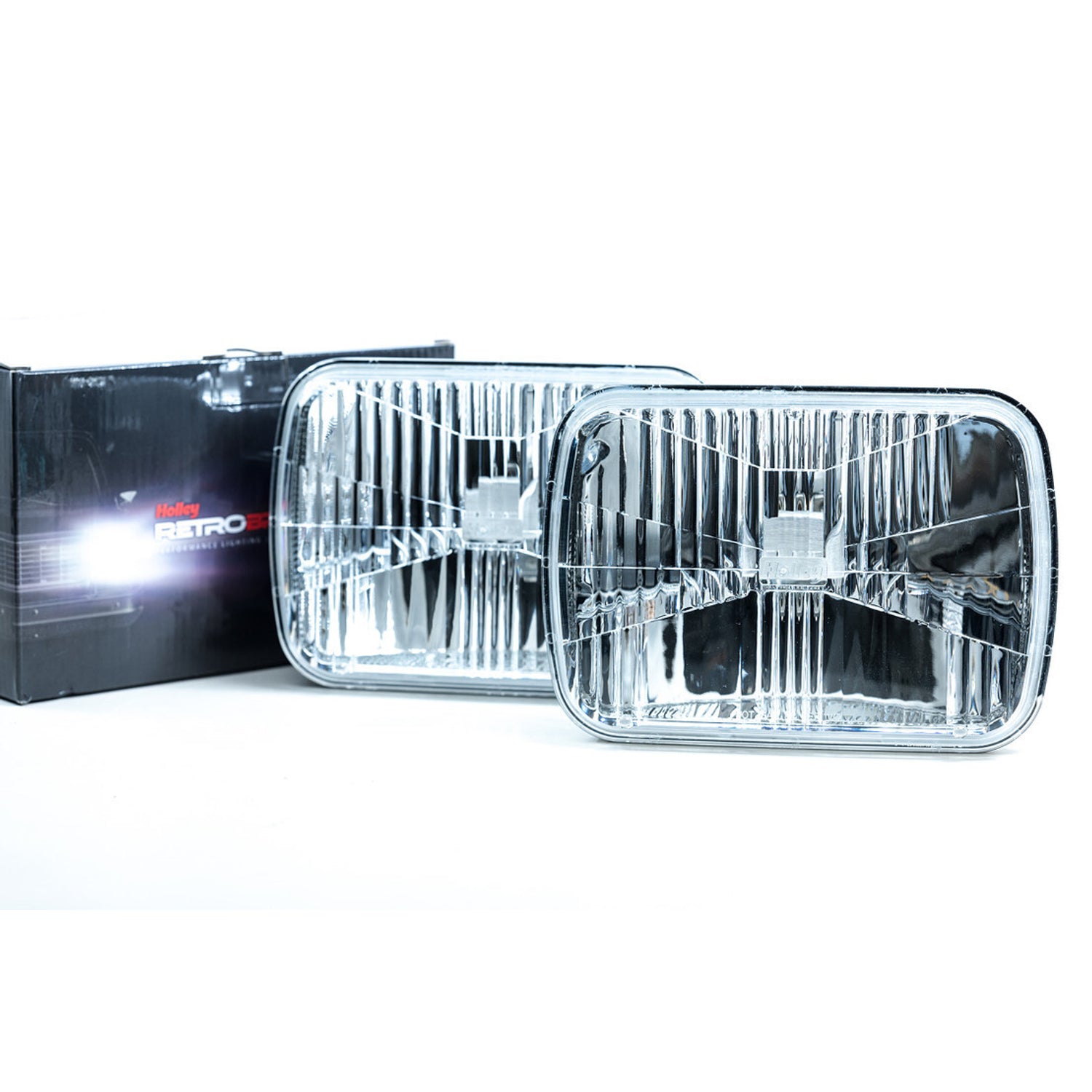 Pair of LED Headlights <br> 5x7 in. Rectangle (Classic White)