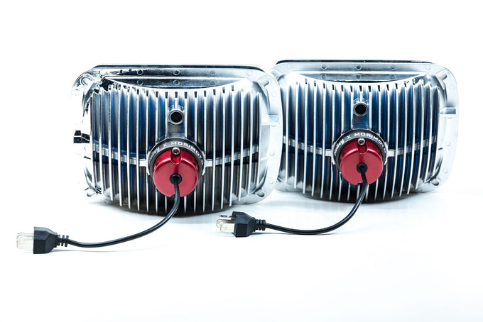 Pair of LED Headlights <br> 5x7 in. Rectangle (Classic White)