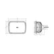 Pair of LED Headlights <br> 5x7 in. Rectangle (Classic White)