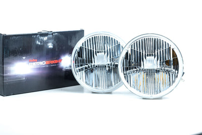 Pair of LED Headlights <br> 5.75 in. Round (Classic White)