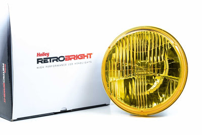 Pair of LED Headlights <br> 7 in. Round / Par56 (Classic White)