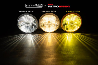 Pair of LED Headlights <br> 7 in. Round / Par56 (Classic White)