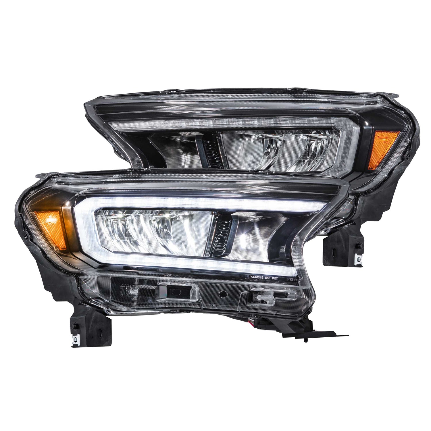 Switchback DRL/Turn Signal Carbide LED Headlights <br> 19-23 Ford Ranger