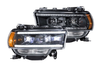 XB Hybrid LED Headlights (Pair/ASM) <br>19-24 Dodge Ram HD