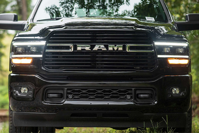 XB Hybrid LED Headlights (Pair/ASM) <br>19-24 Dodge Ram HD