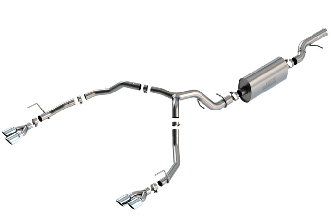 Touring Cat-Back Exhaust System <br> 21-24 Chevy Tahoe Premier/ High Country/ Z71/ RST