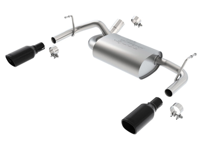 Touring Axle-Back Exhaust System <br> 12-17 Jeep Wrangler 3.6L 2018 Jeep Wrangler JK