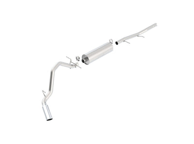 Touring Cat-Back Exhaust System <br> 09-10 Chevy Silverado 1500 L Crew Cab Pickup
