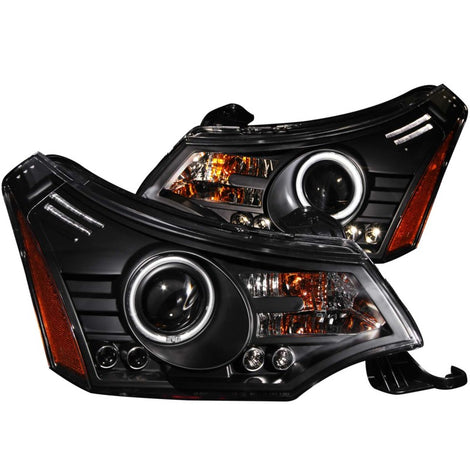 Black Projector Headlights <br> 08-11 Ford Focus