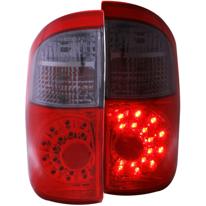 Red/Smoke LED Taillights <br> 04-06 Toyota Tundra