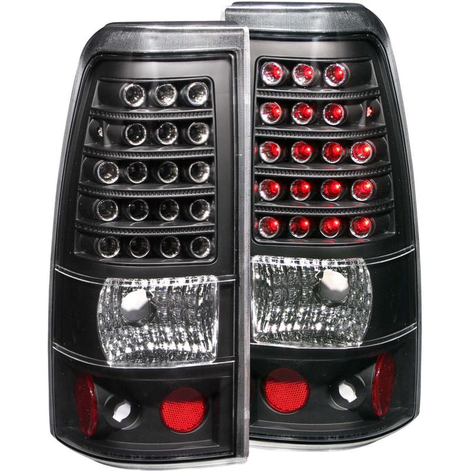 Black LED Taillights <br> 03-06 Chevy Silverado 1500 2500 3500