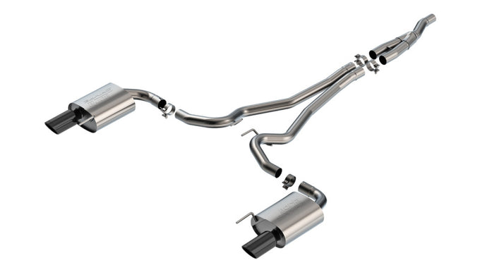 S-Type Cat-Back Exhaust System <br> 2024 Ford Mustang 2.3L WITHOUT Active Exhaust.