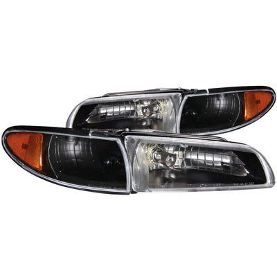 Black Crystal Headlights <br> 97-03 Pontiac Grand Prix