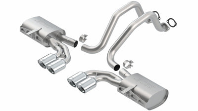 Touring Cat-Back Exhaust System <br> 97-04 Chevy Corvette 5.7L V8